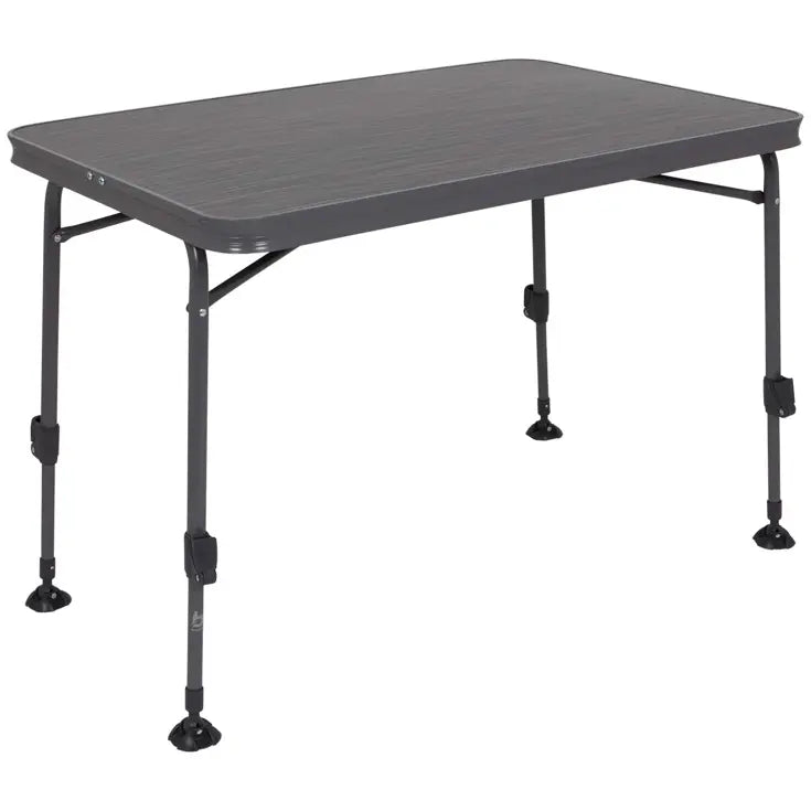 Logan Campingtafel – Inklapbaar – Verstelbare Poten – 100 x 68 cm – Grijs
