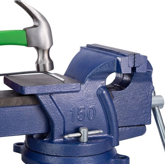 tectake - Bankschroef voor werkbank 165 mm draaibaar - art nr  401125