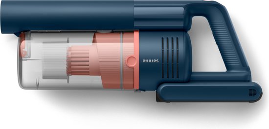Philips Steelstofzuiger met Dweilfunctie XC5141/01 Aqua - Draadloos en Zonder Zak - Zuigmond met LED Verlichting - Kruimeldief - Batterijduur tot 60 min - Lichtgewicht - Blauw