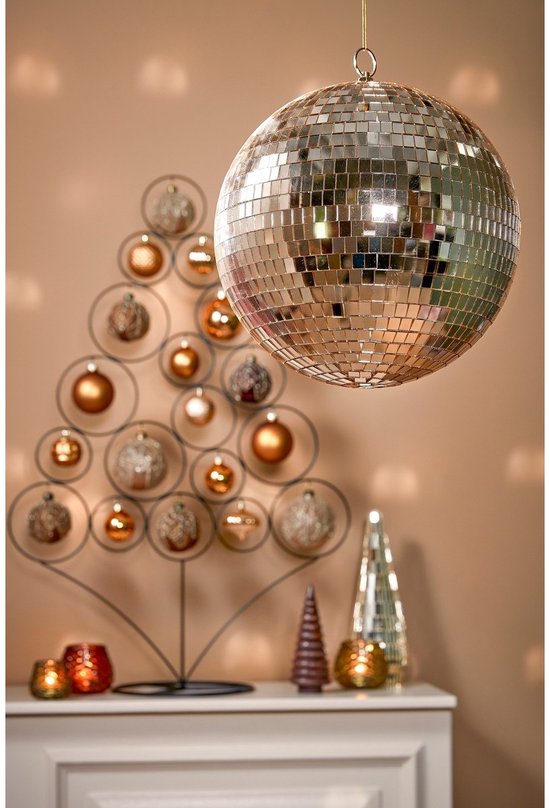 Mica Decorations Kerst Discobal - Ø30 cm - Champagne