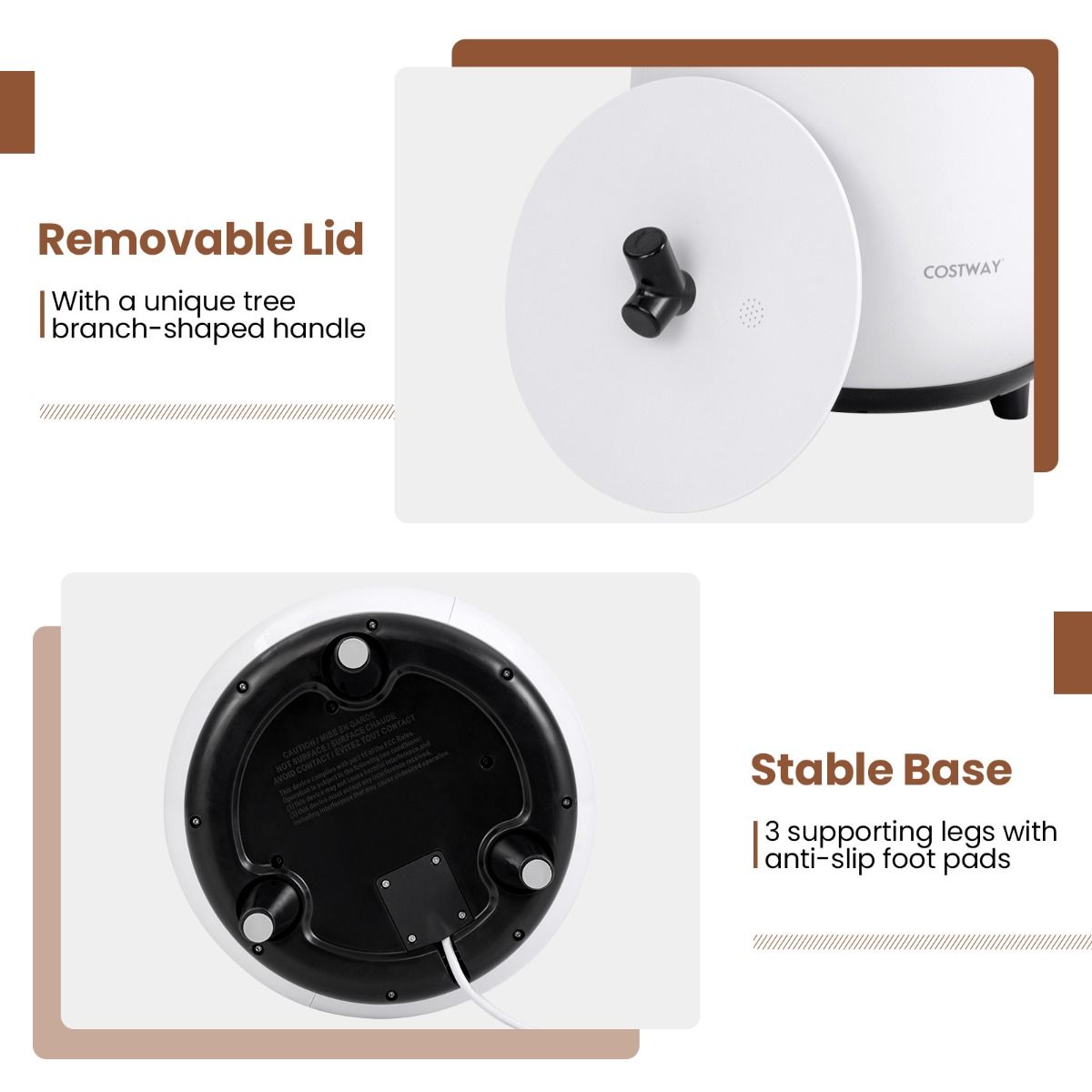 Coast Elektrische Handdoekverwarmer - 3 verwarmingsniveaus - timerfunctie - zwart - 23 liter