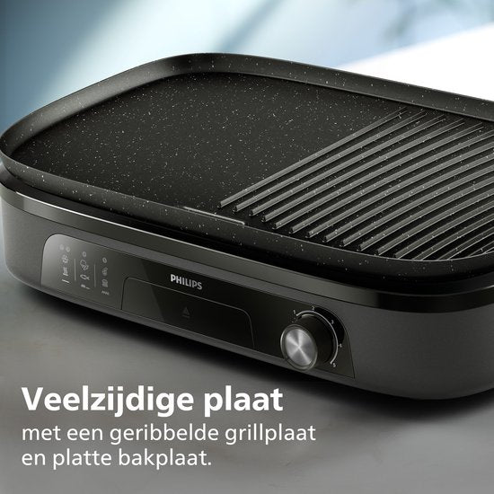 Philips Tafelgrill HD6210/90 - Instelbare temperatuur - 2400W