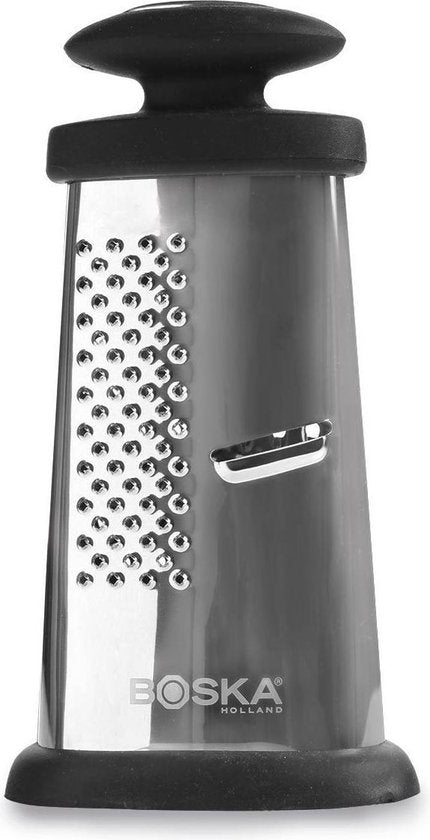 Boska Trio Formaggio - Tafelrasp met 3 raspmethodes - Multifunctioneel - Zilver/Zwart