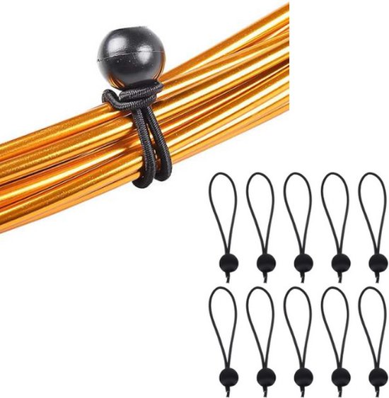 Gardlov Tentspanners met bal - spanelastiek voor zeildoek - 10 stuks 3016