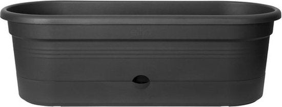 Elho Green Basics Veggie Wall 80 - Kweekbak - Verticaal Tuinieren - 100% Gerecycled Plastic - Ø 77.5 x H 26.0 cm - Living black