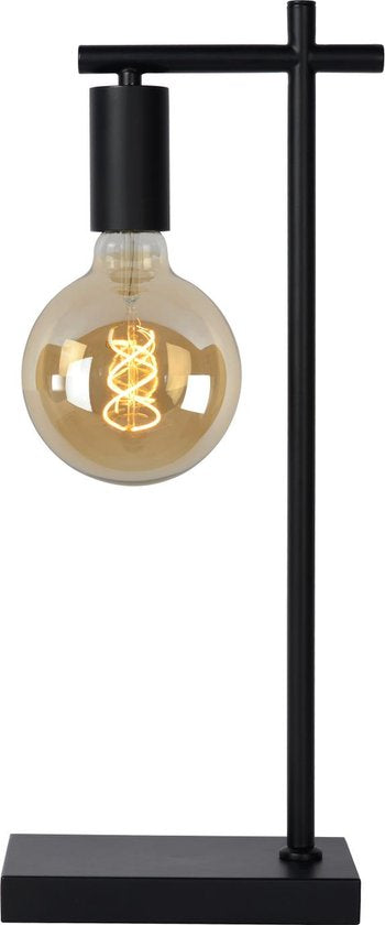 Lucide LEANNE - Tafellamp - 1xE27 - Zwart