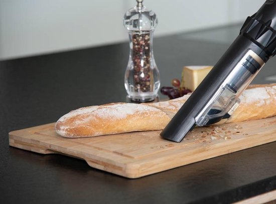 Livington Prime Everyday draadloze handstofzuiger zonder zak - Handstofzuiger met vermogen van 90 Watt - incl. 3 opzetstukken - zwart