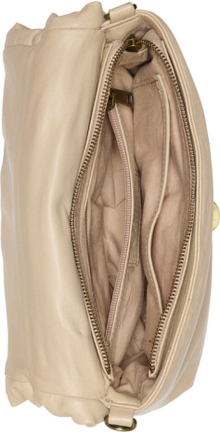 Chabo Bags - Diva Small - Schoudertas - Crossbodytas - Leer - Creme - 19 x 30 x 10 cm - 5.7 liter
