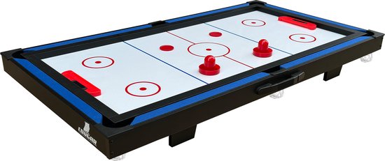 Cougar 3-in-1 Multi Speeltafel Mini Zwart-Blauw – Pooltafel – Push Hockey – Tafeltennis - Inclusief alle accessoires