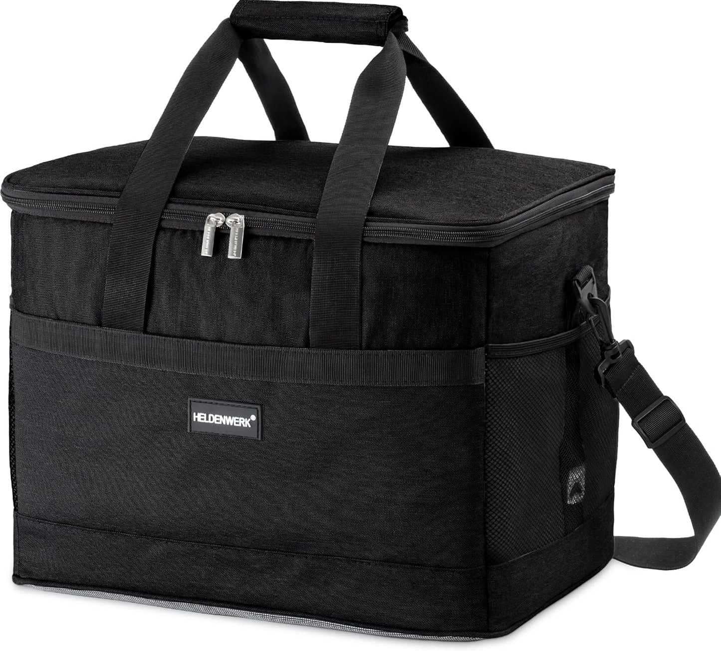 Heldenwerk Koeltas - 30L - 12 uur - 7 compartimenten - Zwart
