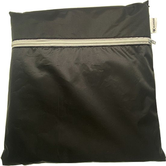 Tuinkussentas - Zwart - 173 x 76 x 51 cm - Opbergtas voor Tuinmeubelkussens - Tuinstoelkussentas - Tuinsetkussen Opbergtas