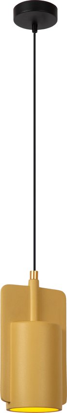 Lucide NINJA - Hanglamp - Ø 11,5 cm - 1xE27 - Geel - Japandi