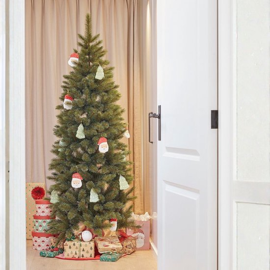 Triumph Tree Bristlecone Fir Pilar - Smalle Kerstboom voor Kleine Ruimtes - Kerstversiering met Volle Uitstraling - Kunstboom met 752 Dennentakken - H230 x Ø94 cm - Groen