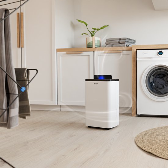Auronic Luchtontvochtiger - Compact Pro Plus - 24L - Slaapkamer, Badkamer, Woonkamer en Kantoor - Vochtvreter voor in Huis - Wit