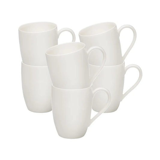 vivo - Basic Witte koffiemokken - Set 6 - Wit
