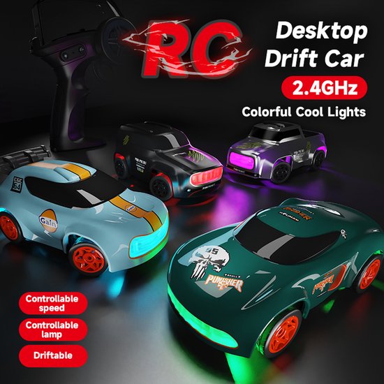 Fuegobird RC Auto - RC Voertuig - bureaublad drift auto - mini - hoge snelheid - blauw