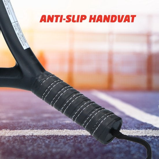 No Fear Padel Racket - Lichtgewicht Padelracket - Zwart