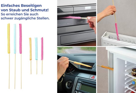 Maximex Microfiber Gap Cleaner Set 6-delig - 6 stuks - 1 x 45 x 1 cm