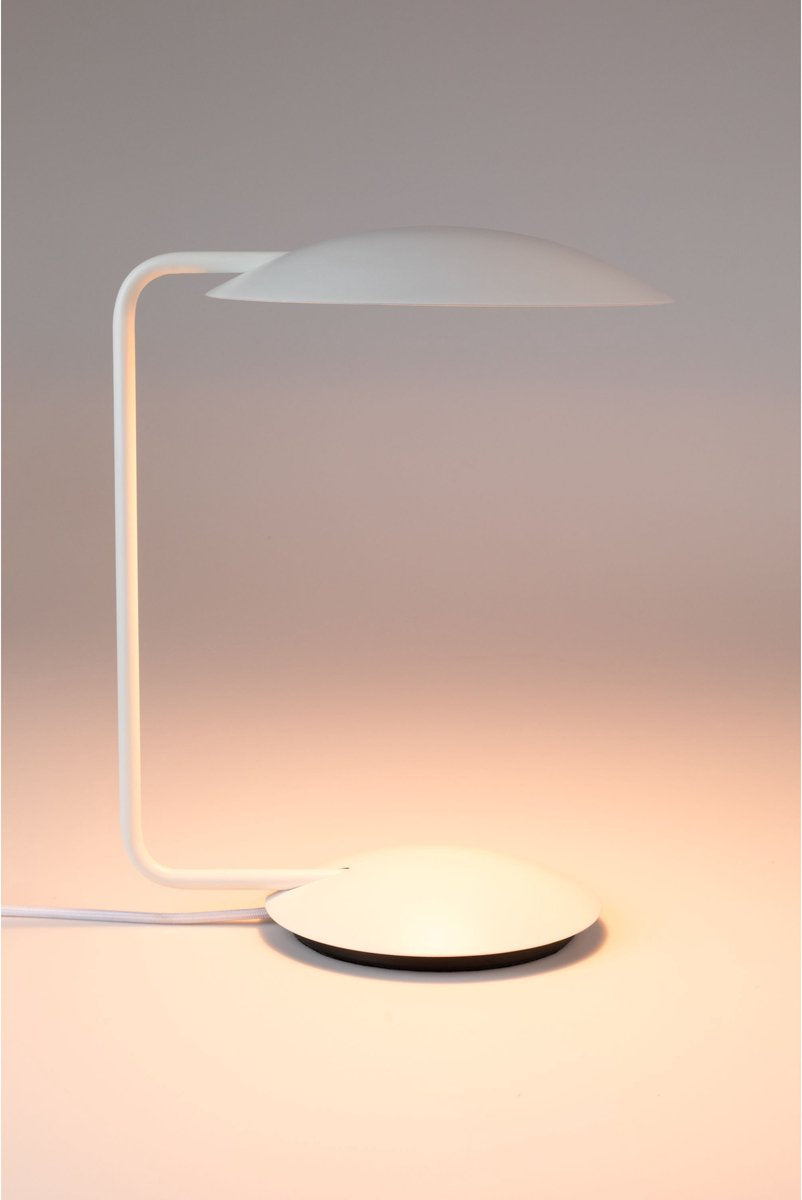 Zuiver Pixie Ijzere Bureaulamp - Wit - Snoerlengte 1.60 m - 230 V - 3W - 30x25x38.50