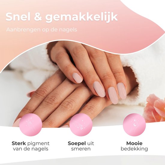 Moods Gellac 6-delige Set - Gellak Starterspakket - Gel Nagellak - 8ML - Soft Petals - Gellac - Nagels - Chique Kleuren