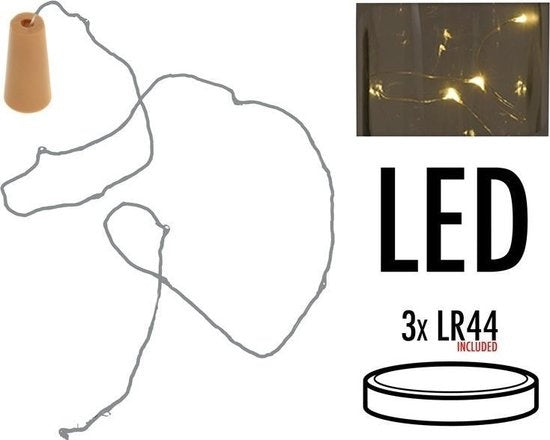 Kurk met 8 LED lampjes
