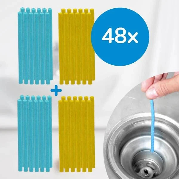 Sani Sticks Afvoerreiniger 48 Stuks - Enzymen - Tegen Vet en Etensresten - Frisse Afvoer