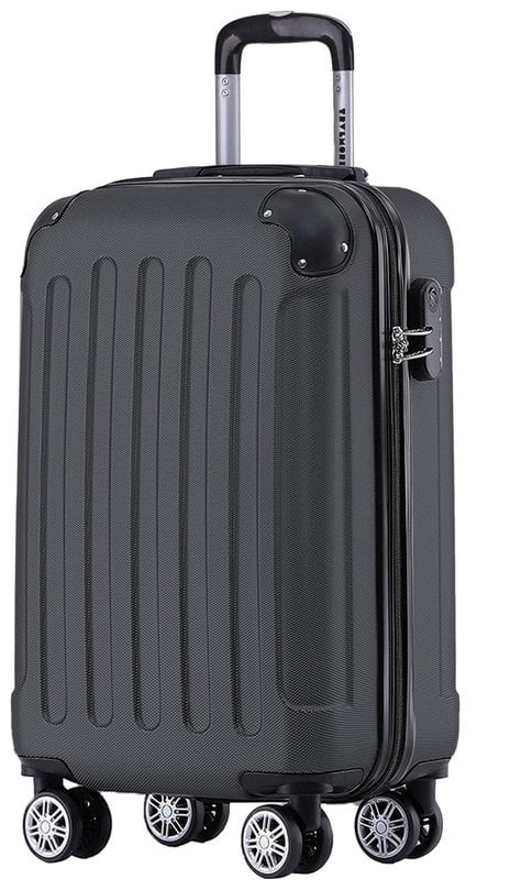 TRVLMORE Handbagage Koffer – 54x36x20 cm – 38L – Lichtgewicht & Sterk – Zwart – Geschikt voor Vliegtuigcabine