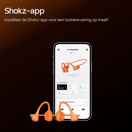 Shokz OpenRun Pro 2 - Bone Conduction - Sporthoofdtelefoon - Oranje