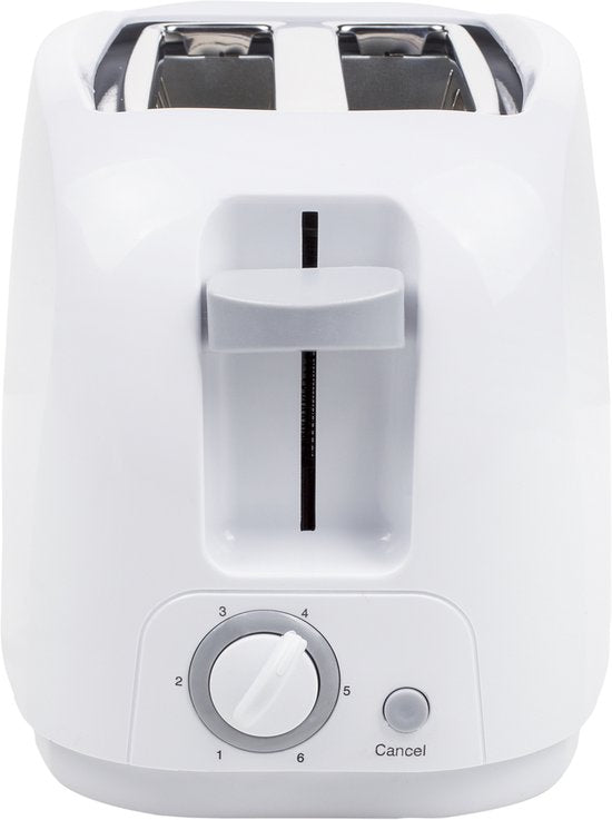 Tristar Broodrooster BR-1013 - 800W - 6 Bruiningsniveau's - 2 Broodsleuven voor 2 boterhammen - Wit