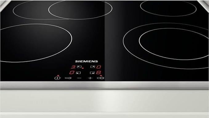 Siemens ET645HN17E Keramische Kookplaat – 4 Zones – Braadzone – 7500W – 56 cm Nis