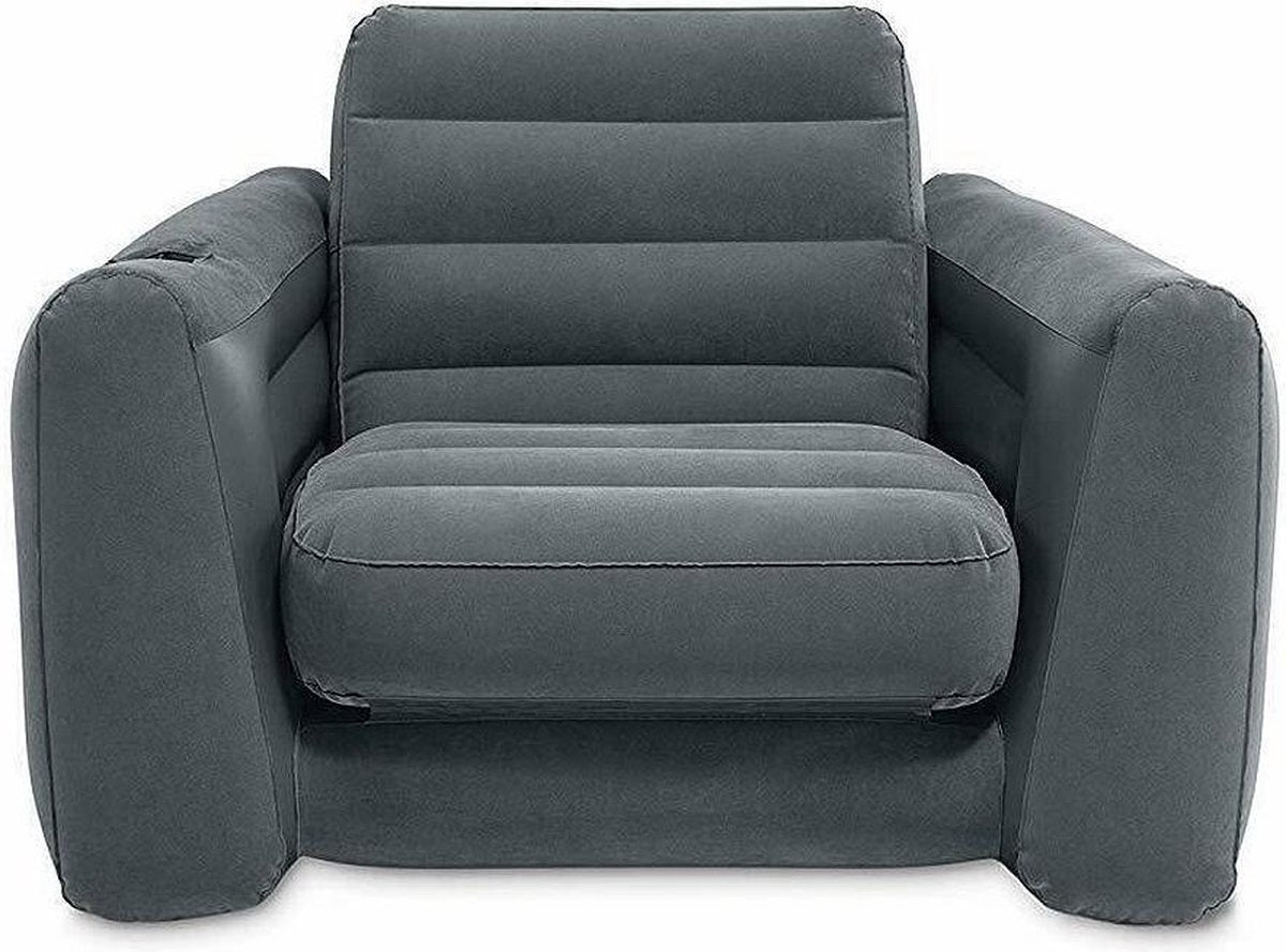 Intex Comfortabele 2-in-1 Loungestoel - Fluweelachtig oppervlak - 117 cm x 224 cm x 66 cm