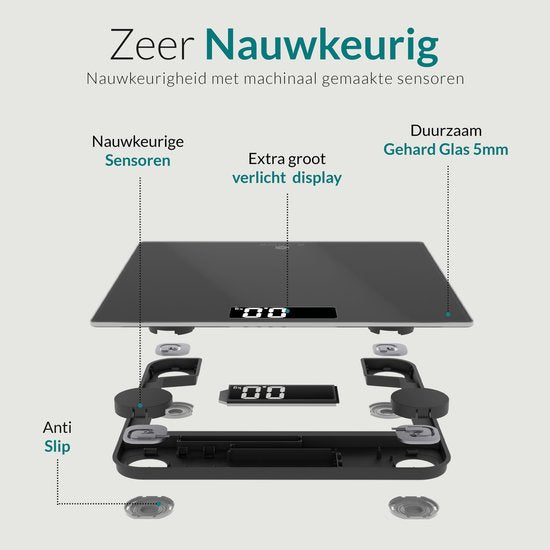 Digitale Weegschaal voor Lichaamsgewicht – e.volve – Precisie & Fitness Tracking