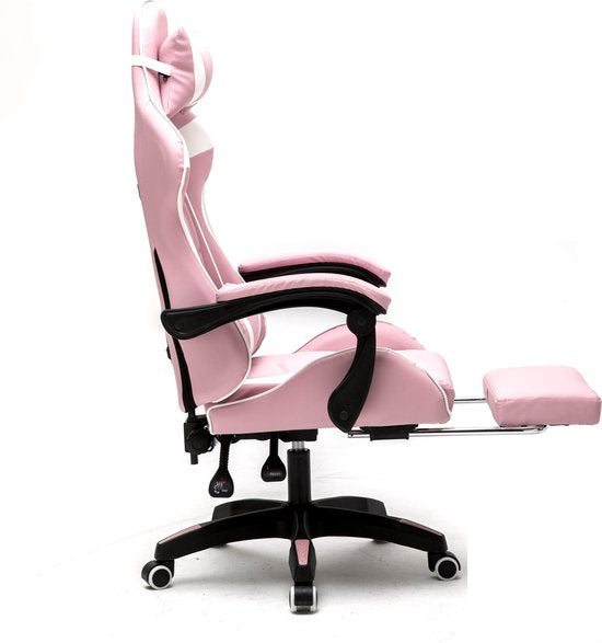 VDD Gaming Gamestoel met voetsteun - Roze