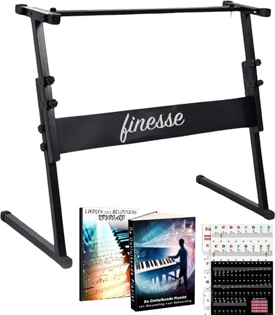Finesse Keyboard Standaard - Verstelbaar - Statief - Piano Standaard - Toetsenbord Standaard