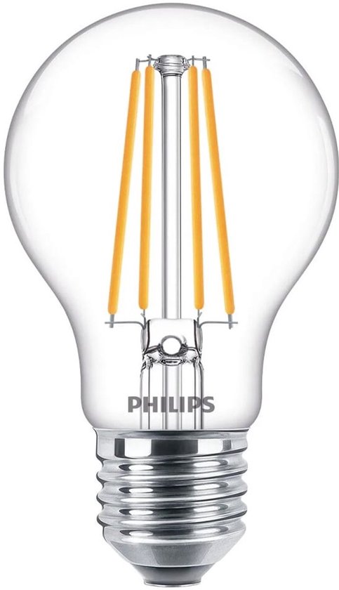 Philips energiezuinige LED Lamp Transparant - 60 W - E27 - warmwit licht - 6 stuks - Bespaar op energiekosten
