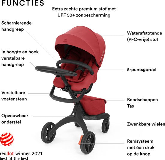 Stokke® Xplory® X Kinderwagen - Ruby Red