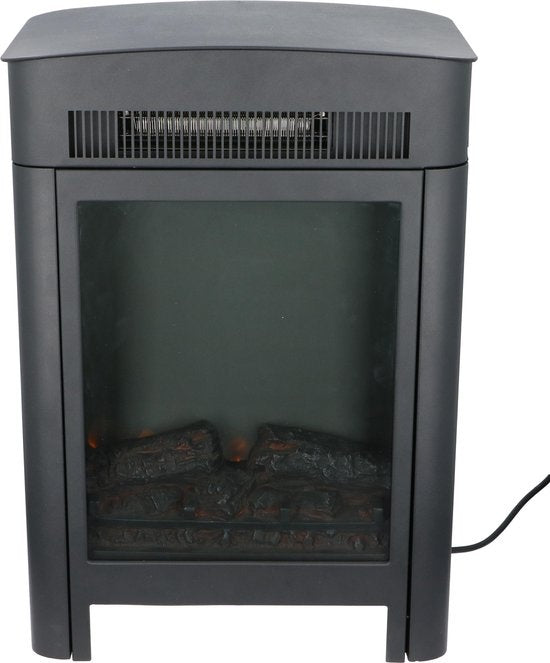 Classic Fire Elektrische Sfeerhaard Modena - Kachel 1800 en 2000W - Vrijstaande Haard - LED Vlammen - Zwart