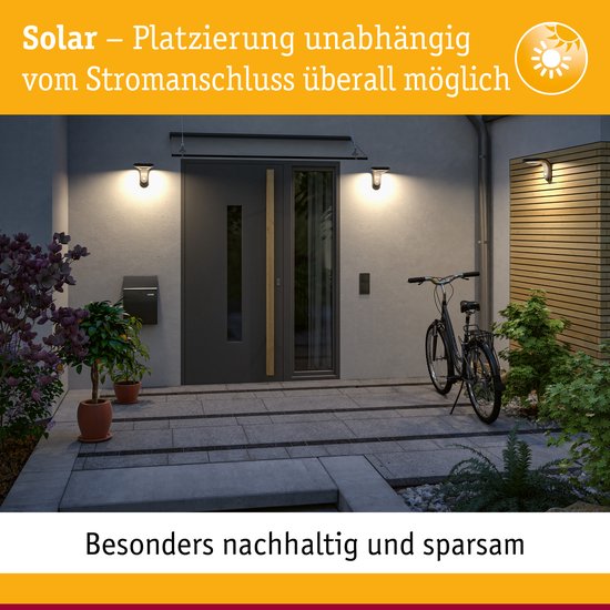 Solar LED-tuinspots Ufo IP44 3000K Edelstaal, Helder