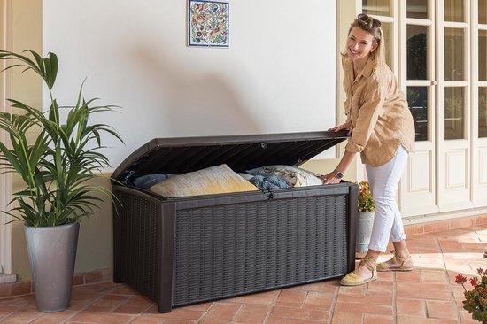 Keter - Borneo opbergbox - 416 liter - 129.5 x 62.5 x 70 cm - Antraciet