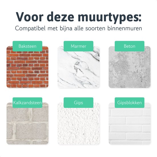 Katten klimmuur - Krabpaal - 2 Plateaus - Katten klim wand - Muur - Klimmuur kat - Voor grote katten - Klimwand - complete set