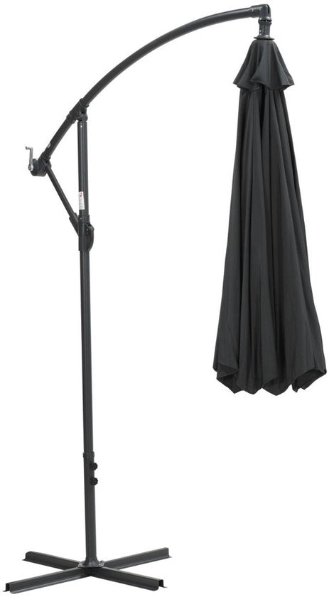 Garden Impressions - Parasol - Athene - Ø300 cm - Frame royal grey - Donkergrijs
