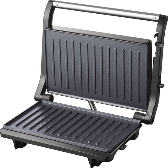 Tomado TGC2001S - Kleine contactgrill - Tosti apparaat - PFAS vrij - Zwart/rvs - 750 watt