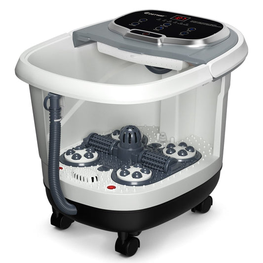 Coast Massage Voetenbad - Elektrisch Voetbad - 6 Massagerollen - 37,5 x 46 x 38,5 - Wit