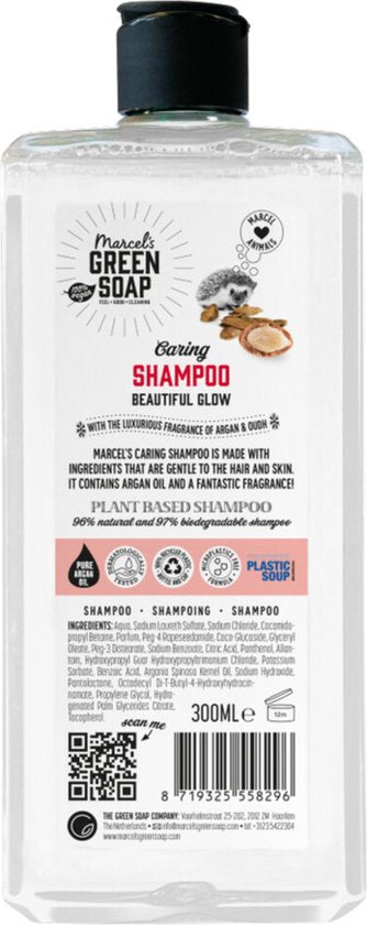 Marcel's Green Soap Douchegel Argan & Oudh 1-Stuk 300 ml – Bruin/Goud – 93% Natuurlijke Ingrediënten
