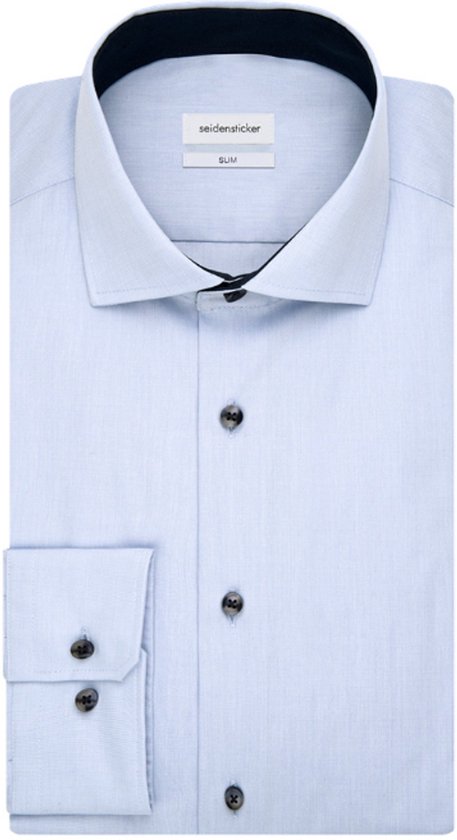 Seidensticker Lichtblauw Business Overhemd – Spread Kent Kraag – Maat 40 – Non Iron – Heren – Regular Fit