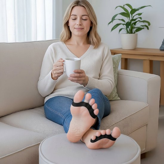 Alyze Teenspreider - 2 Stuks - Hallux valgus teenafstandhouder - Teenbeschermer - Tenenspreiders - Hamertenen-afstandhouder - Grote teen - Persoonlijke Verzorging