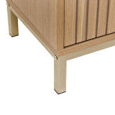 5five Low Cabinet Tasso - Bamboo, MDF, 33 x 28 x 80 cm