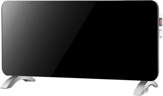 WITTS Elektrische Kachel – Glasdesign met WiFi & Timer – 2000W – 96 x 13 x 46 cm – Zwart