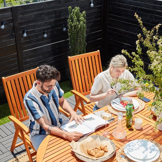 Casaria -Tuinstoelen Vanamo - FSC®-gecertificeerd - 2 Stuks
