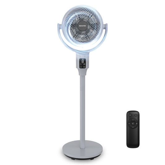 Auronic Statiefventilator - 59/108 cm - 9 Standen - 90° Oscillatie - Afstandsbediening - Fluisterstil - Grijs